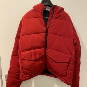 Everlane Short Puffer Jacket Ruby size S